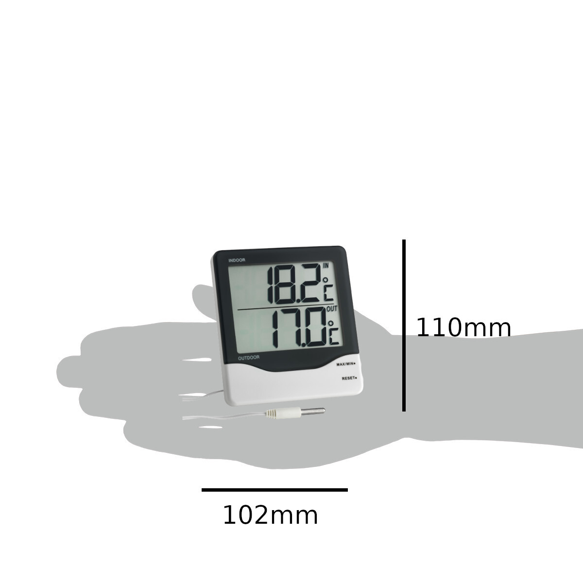 Digitalni termometar za unutarnju/vanjsku temperaturu 30.1011 - Slika 3
