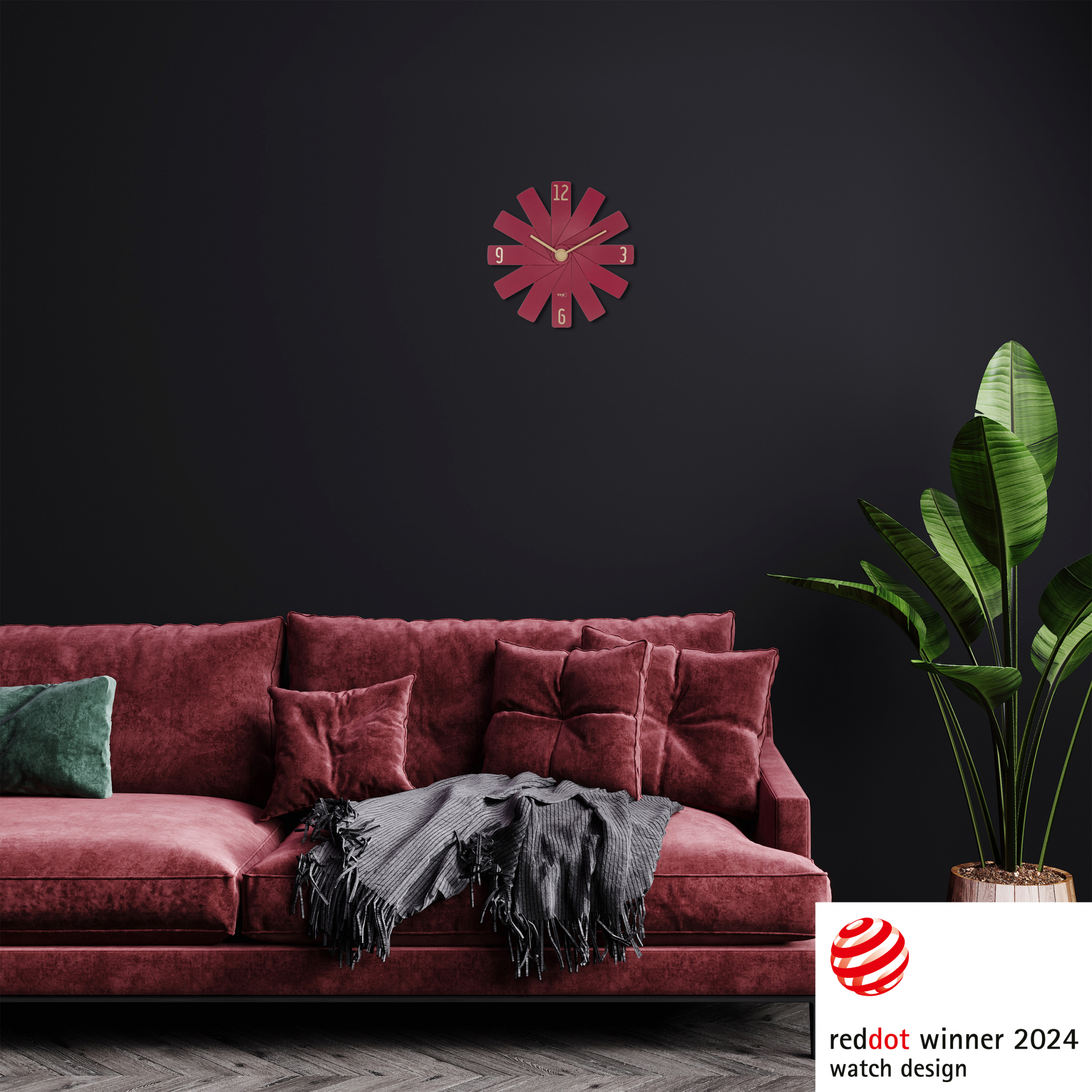 Dizajnerski zidni sat CLOCK IN THE BOX 60.3020.05 - Slika 2
