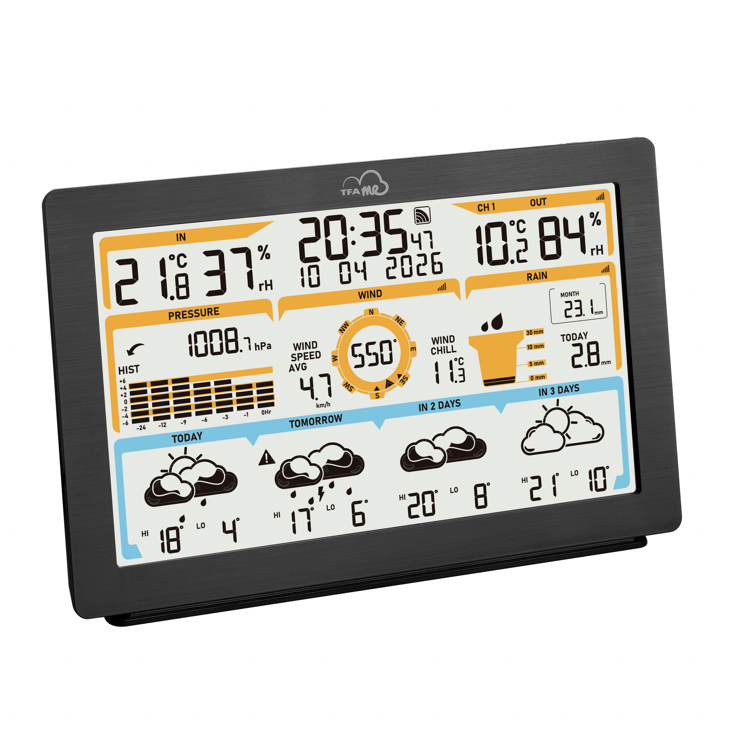 Bežična WIFI meteorološka stanica TFA.me ID-05 35.8106.01 - Slika 2